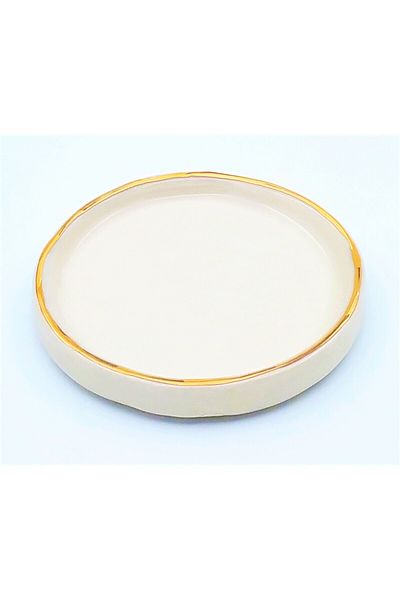 Monako 24 Carat Gold Embroidered, New Year's Cookie Man, Handmade, Gift Double Turkish Coffee Cup