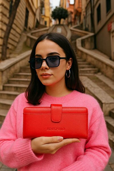 La'Graccia Hmx Polo Büyük Boy Kırmızı Cüzdan