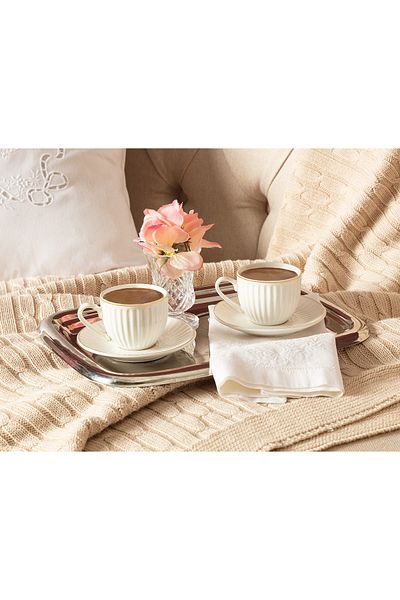 Madame Coco Blanc 4-teiliges Kaffeetassen-Set