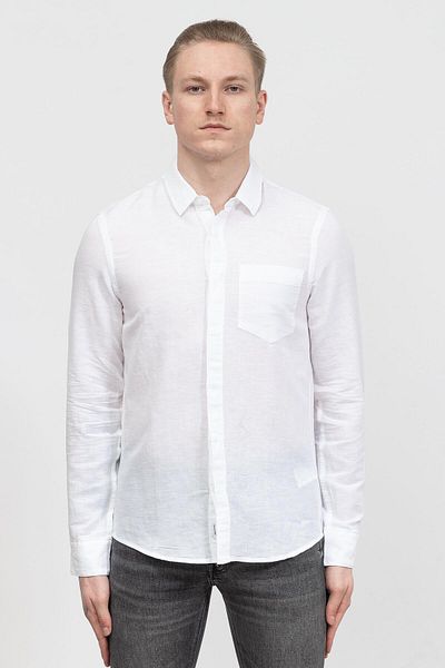 Calvin Klein Linen Cotton Regular Men's Shirt