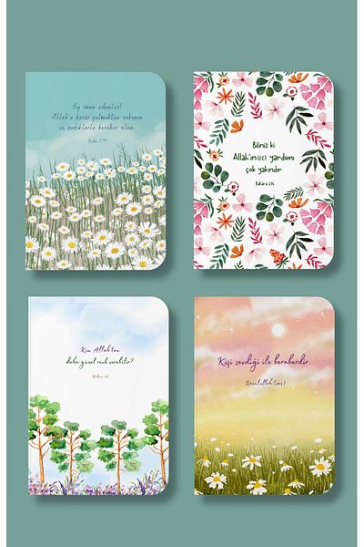 Dava Adamı Yayınları Revaha Notebook Set - A6 Ruled Notepad