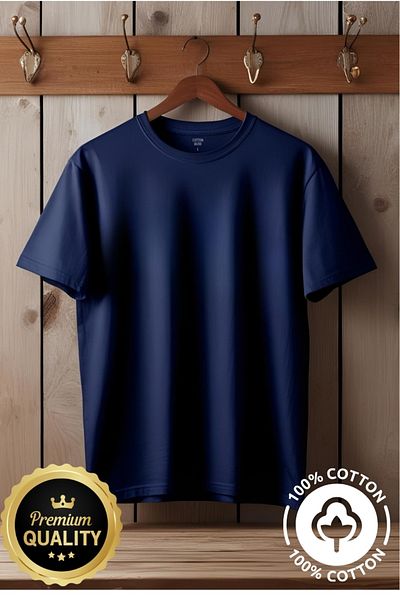 MODA Ανδρικό μονόχρωμο μπλουζάκι, T-Shirt 100% βαμβάκι, ποιοτικό ύφασμα, εγχώρια και ειδική παραγωγή