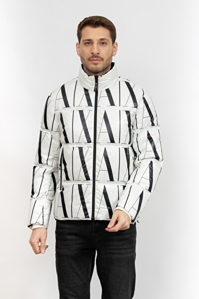 Armani Exchange Logolu Regular Fit Fermuarlı Şişme Mont Erkek Mont 8nzbp8 Znu...