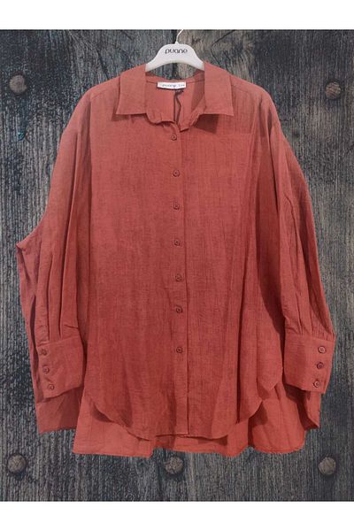 Puane Γυναικείο πουκάμισο New Season Comfortable Fit Strawberry Fabric 10638