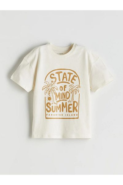 LC Waikiki LCW Kids Μπεζ Αγόρια Πουκάμισα και Μπλουζάκια 2 τμχ