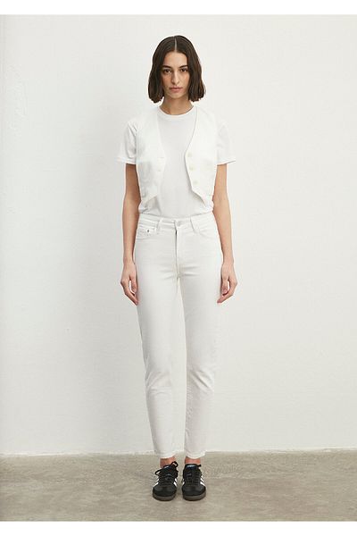 Mavi Cindy All Blue White Jean Trousers 100277-81362