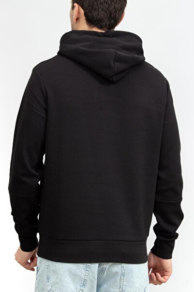 Calvin Klein Raised Logo Tape Erkek Kapüşonlu Sweatshirt