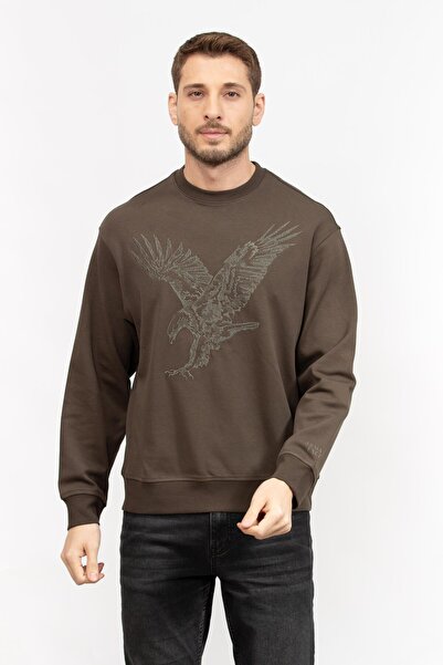 Armani Exchange Erkek Fermuarlı Sweatshirt