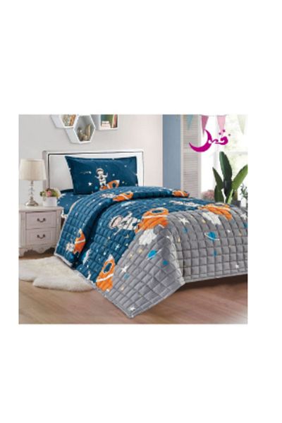 Moon 3-Piece Microfiber Single Size Multi-Color Compressed Duvet Set