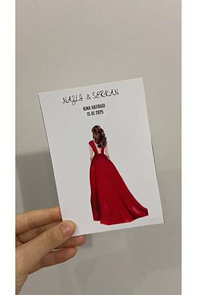 Mia Bella 10x15 Kına Hediyelik Kartı Jelatinli 50 adet