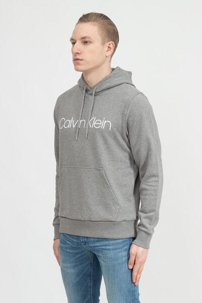 Calvin Klein Cotton Logo Hoodie Erkek Kapüşonlu Sweatshirt