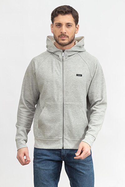 Calvin Klein Modal Comfort Zip Through Hoodie Erkek Fermuarlı Sweatshirt