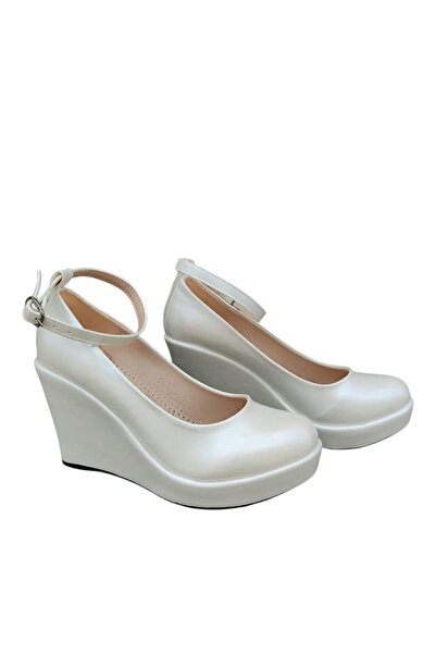 AYDOĞDU by ünal Wedge Sole Bridal Shoes
