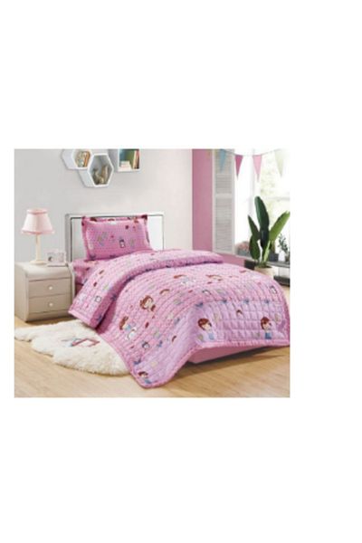 Moon 3-Piece Printed Microfiber Bedspread Set, Pink