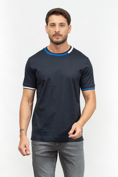 BOSS Erkek Bisiklet Yaka T-Shirt