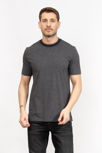 BOSS Erkek Bisiklet Yaka T-Shirt