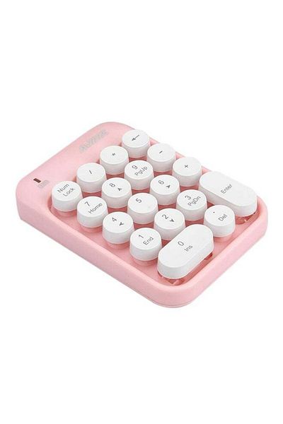 Generic Wireless Numeric Keyboard Pink/White