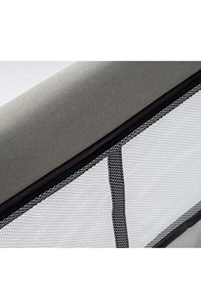 Yelajoy Folding Crib,with Wheels and Double Sided Net,4-Position Height Adjustment,Patchwork,Easy to Set