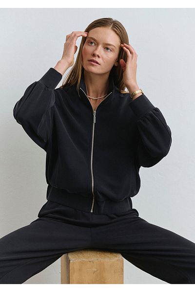 Mavi Sporty Lux Black Tencel Tm Modal Sweatshirt 1S10059-900