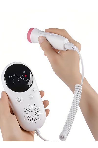 COOYA Portable Fetal Monitor,High Sensitivity Wide Beam 2.5mhz Probe,Filtering Noise Reduction