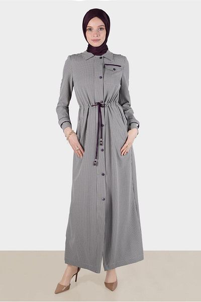 Alvina Μπουφάν Gingham 10590 - Συγκεντρωμένη μέση