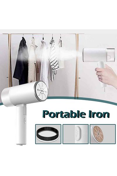 COOYA Handheld Garment Steamer Iron, With Removable Water Tank, Foldable, 200 ml, 1200W, White