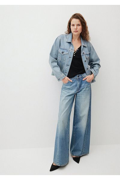 Mavi Pantaloni erica iconici albastru deschis lucios Jean 1010720 -87992