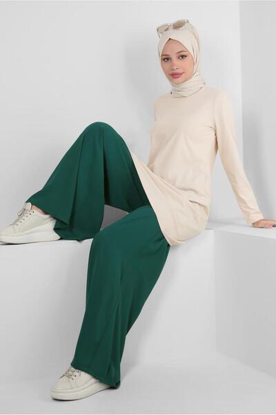 Alvina طاقم الرقبة عادي تونك 43942