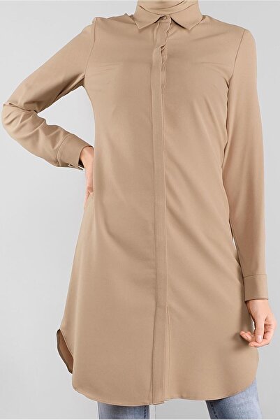 Alvina GİZLİ DÜĞMELİ TUNİK 41228