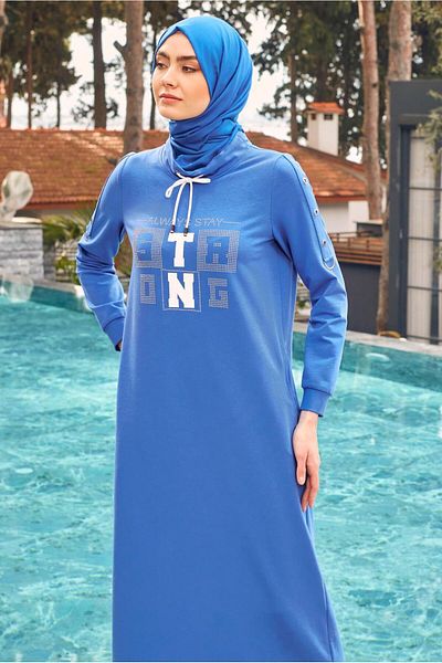 Alvina 43693 Φόρεμα φόρμας με τυπωμένο και κορδόνι με γράμματα μοντέλου