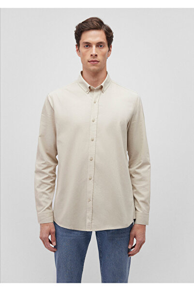Mavi Bej Gömlek Slim Fit / Dar Kesim 0211192-70322