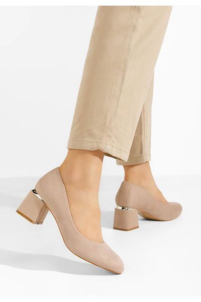 B T Shoes Pantofi Cu Toc Gros Cabrilla V4 Kaki