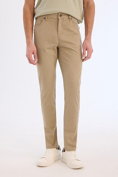 DeFacto Παντελόνι Slim Fit Gabardine Chino Canvas B2089ax25sp