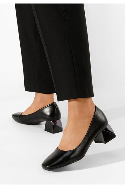 B T Shoes Pantofi cu toc mic Kaleva negri
