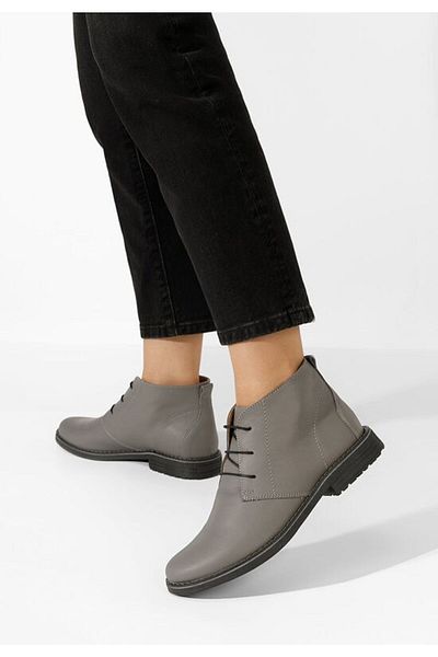 B T Shoes Women's leather boots Kalisa V2 gray