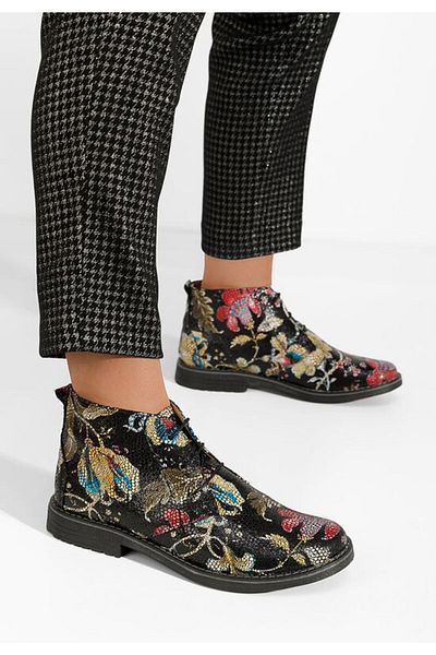 B T Shoes Women's leather boots Kalisa V7 multicolor