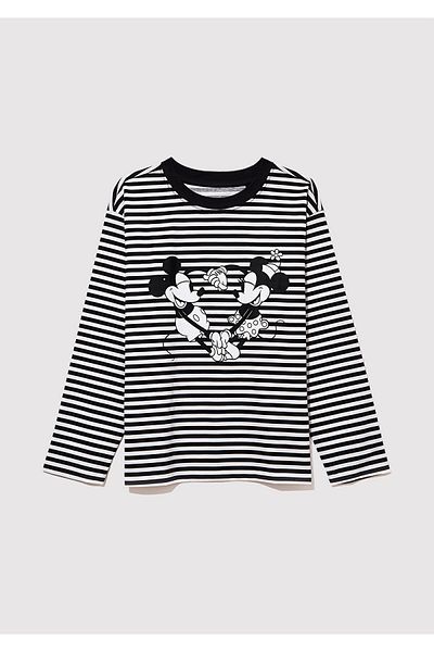 Mavi Tricou cu imprimeu Mickey și Minnie Regular Fit / Regular Fit 7610252 -85308