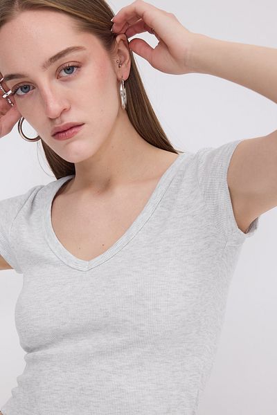 Addax V-Neck Crop T-Shirt P13870