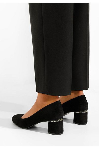 B T Shoes Black Cabrilia chunky heel shoes