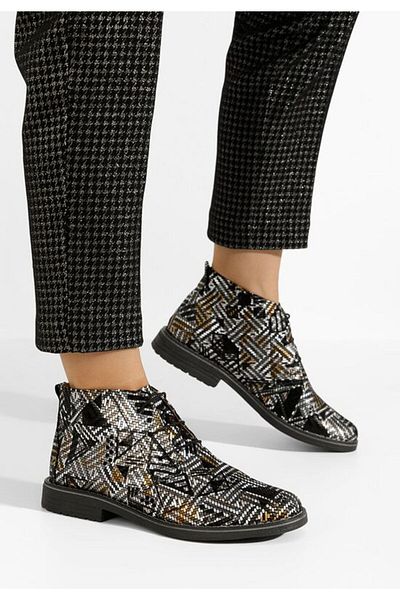 B T Shoes Women's leather boots Kalisa V3 multicolor