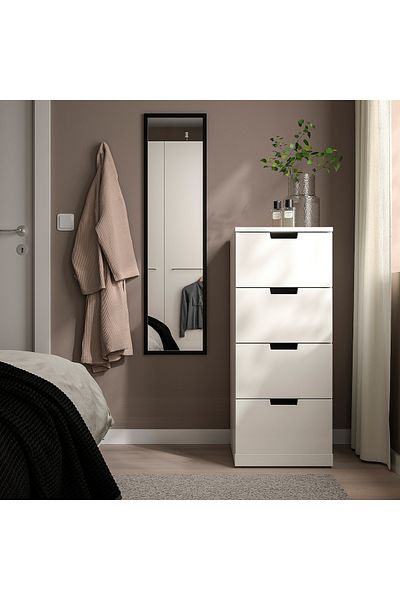 IKEA LILJETRÄD Black Mirror 30x115 cm – Wall-Mount, Vertical/Horizontal | IKEA