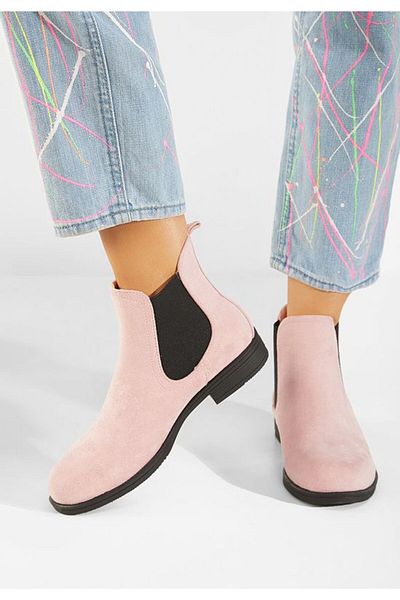 B T Shoes Ghete chelsea dama roz Zelmira