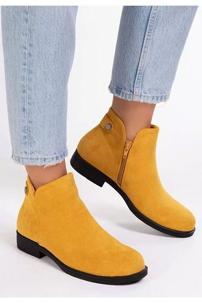 B T Shoes Women's yellow boots Rimina V2