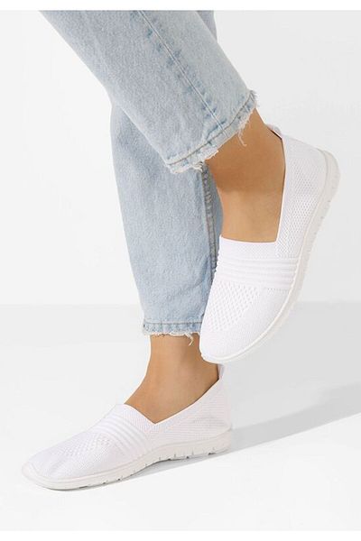 B T Shoes Pantofi casual damă Vanna V2 albi