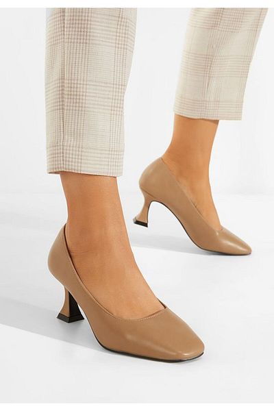 B T Shoes Pantofi Cu Toc Kaki Quintana