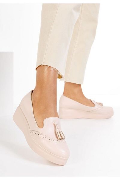 B T Shoes Pantofi casual cu platformă Olbia bej