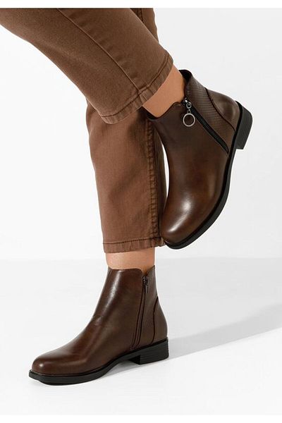 B T Shoes Ghete damă maro Derena