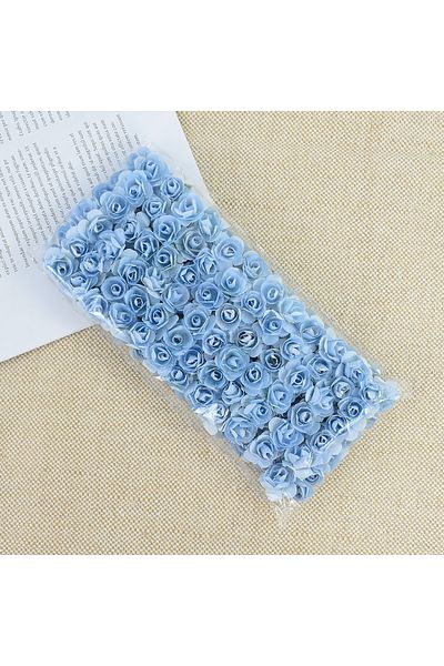 Choice 144pcs F10 144pcs 2cm Artificial Mini Paper Rose Bouquet for Wedding Party Decoration Home DIY Wreat