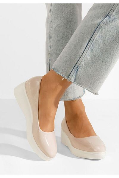 B T Shoes Milanca V3 beige platform casual shoes