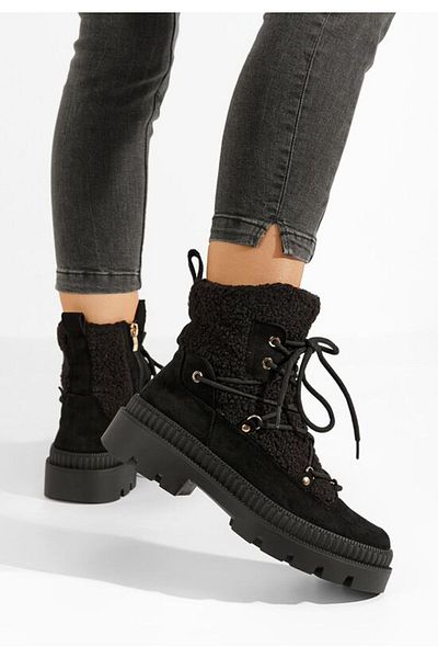B T Shoes Kataria women's black boots